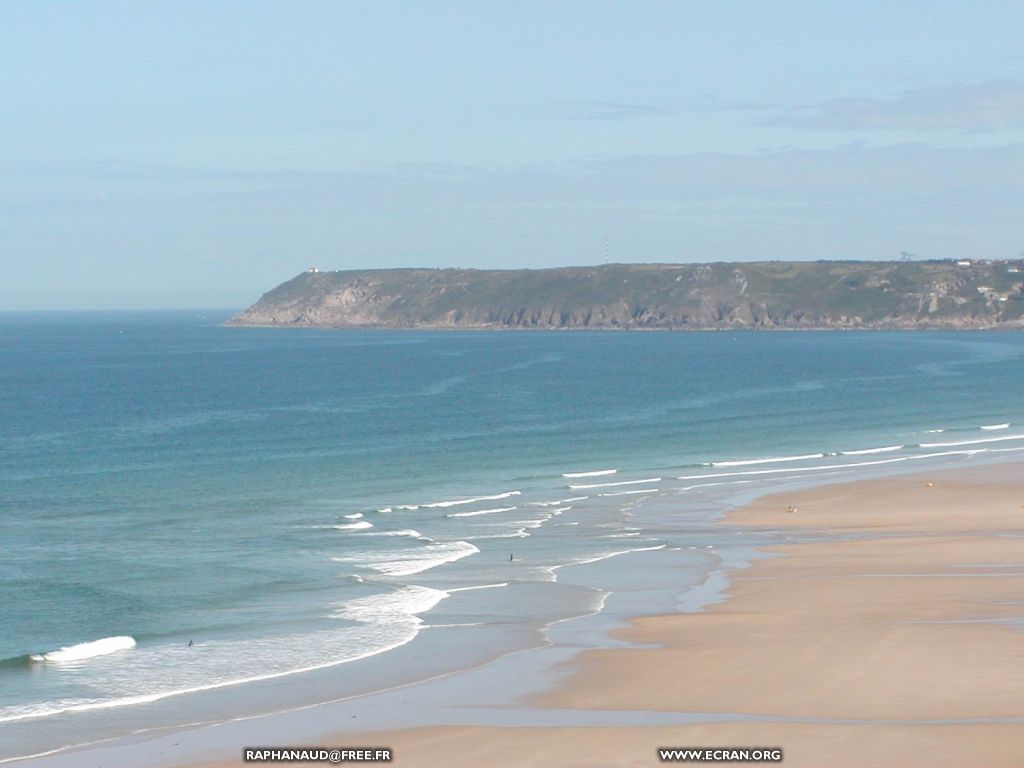 fonds d cran Manche - plages du Pou et du Rozel - Surtainville - Cote ouest de la manche  en t - France - de Jean Baptiste Raphanaud