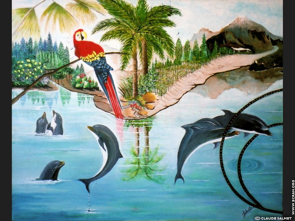fonds d cran Peinture  l huile - de Claude Salmet