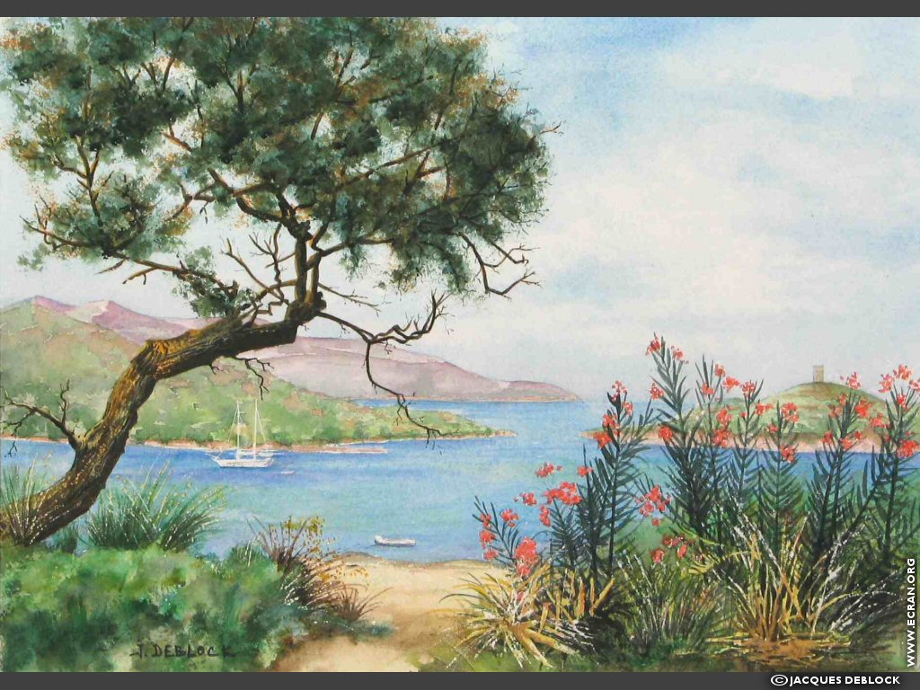 fonds d cran Peinture Aquarelle Passion - de Jacques Deblock