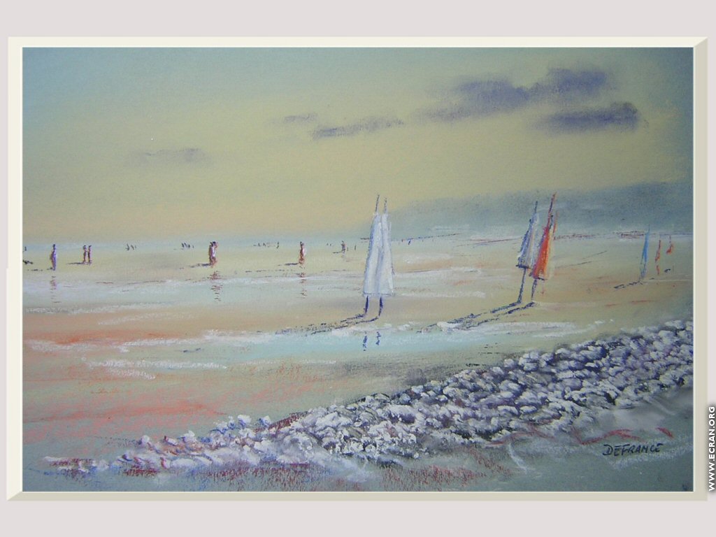 fonds d cran Peinture au pastel - de Eric deFrance