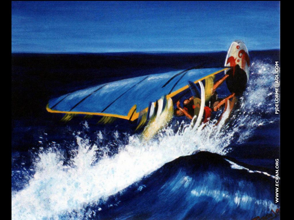fonds d cran Pascal Jean Delorme le peintre de la glisse, surf, jet ski, snowboard, peinture & surf, ocan & fond ecran - de Pascal Jean Delorme