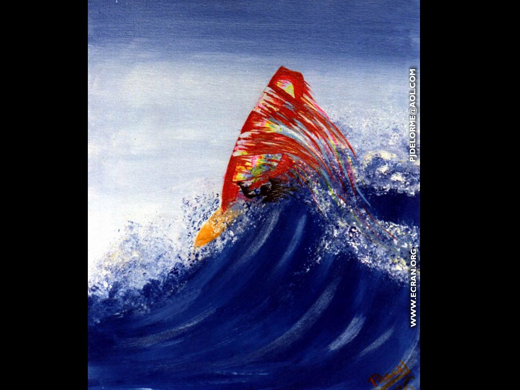 fonds d cran Pascal Jean Delorme le peintre de la glisse, surf, jet ski, snowboard, peinture & surf, ocan & fond ecran - de Pascal Jean Delorme