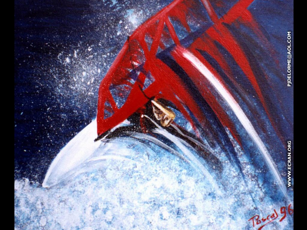 fonds d cran Pascal Jean Delorme le peintre de la glisse, surf, jet ski, snowboard, peinture & surf, ocan & fond ecran - de Pascal Jean Delorme