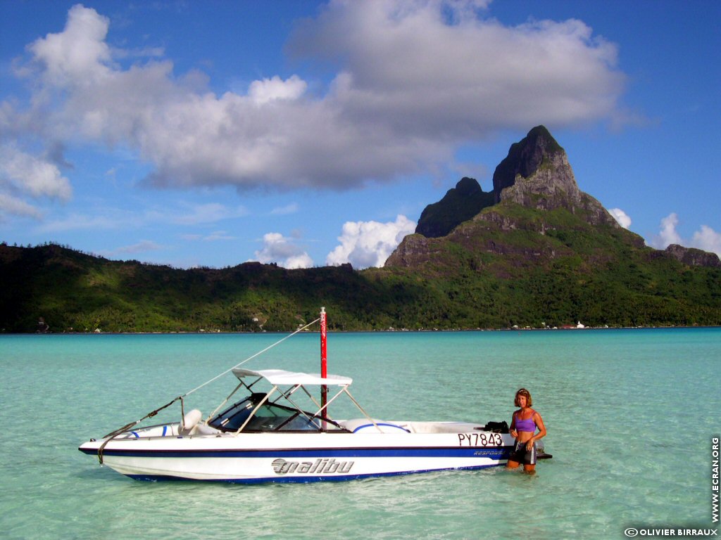 fonds d cran Polynesie Francaise Bora Bora Mai Te Pora Teavanui - de Olivier Birraux