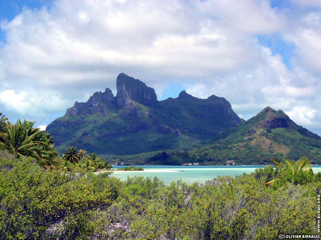 fonds d cran Polynesie Francaise Bora Bora Mai Te Pora Teavanui - de Olivier Birraux