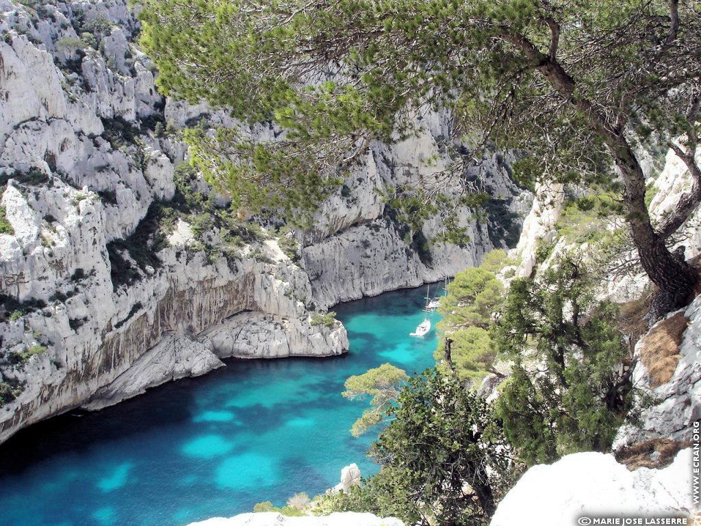 fonds d cran Provence Bouches du Rhone Marseille Calanques marseillaises - de Marie-Jos Lasserre