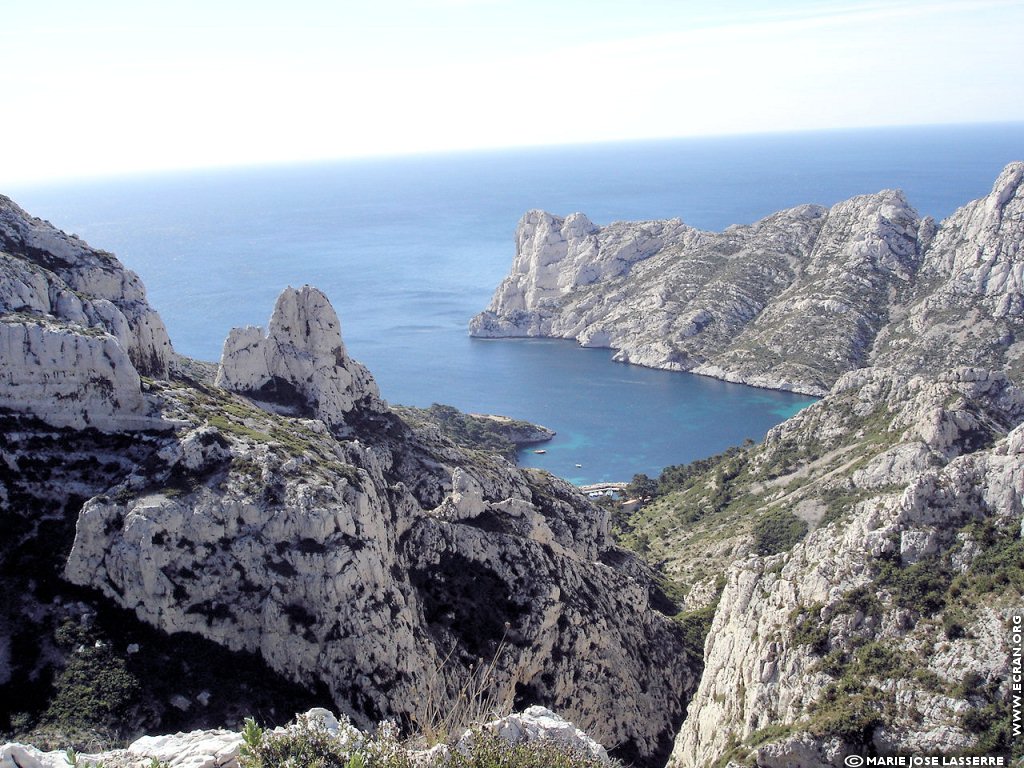 fonds d cran Provence Bouches du Rhone Marseille Calanques marseillaises - de Marie-Jos Lasserre