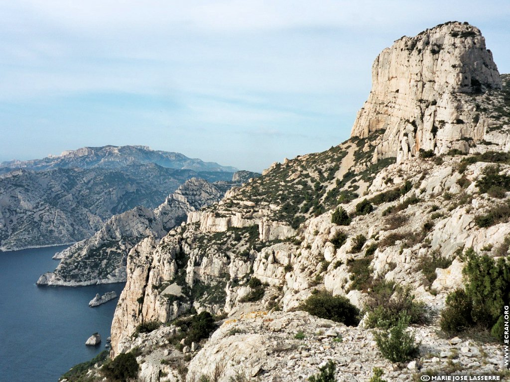 fonds d cran Provence Bouches du Rhone Marseille Calanques  marseillaises - de Marie-Jos Lasserre'