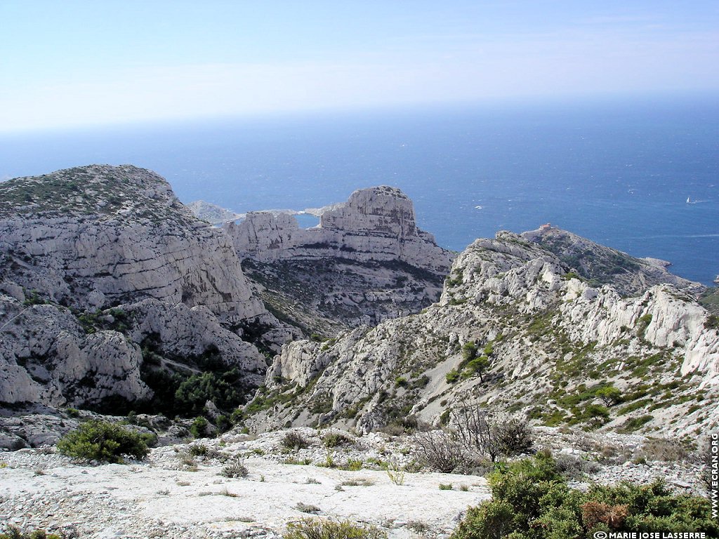 fonds d cran Provence Bouches du Rhone Marseille Calanques  marseillaises - de Marie-Jos Lasserre'