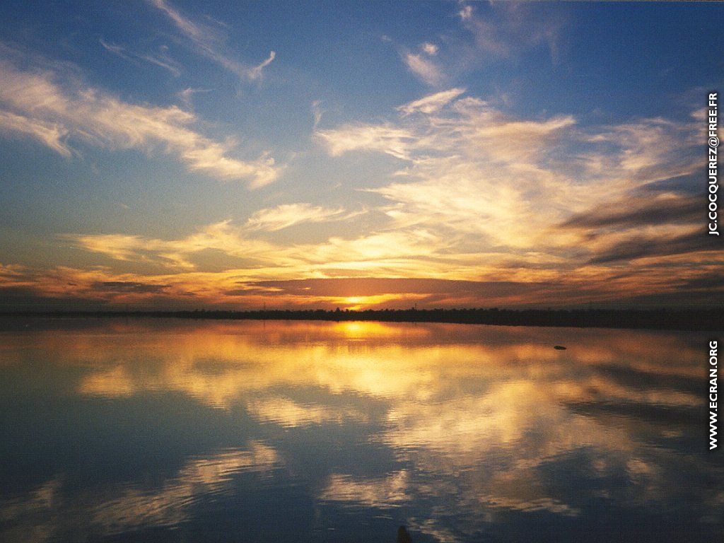 fonds d cran Couchers de soleil - Bora- Bora, Djerba, Pornic - de Jean-Claude Cocquerez