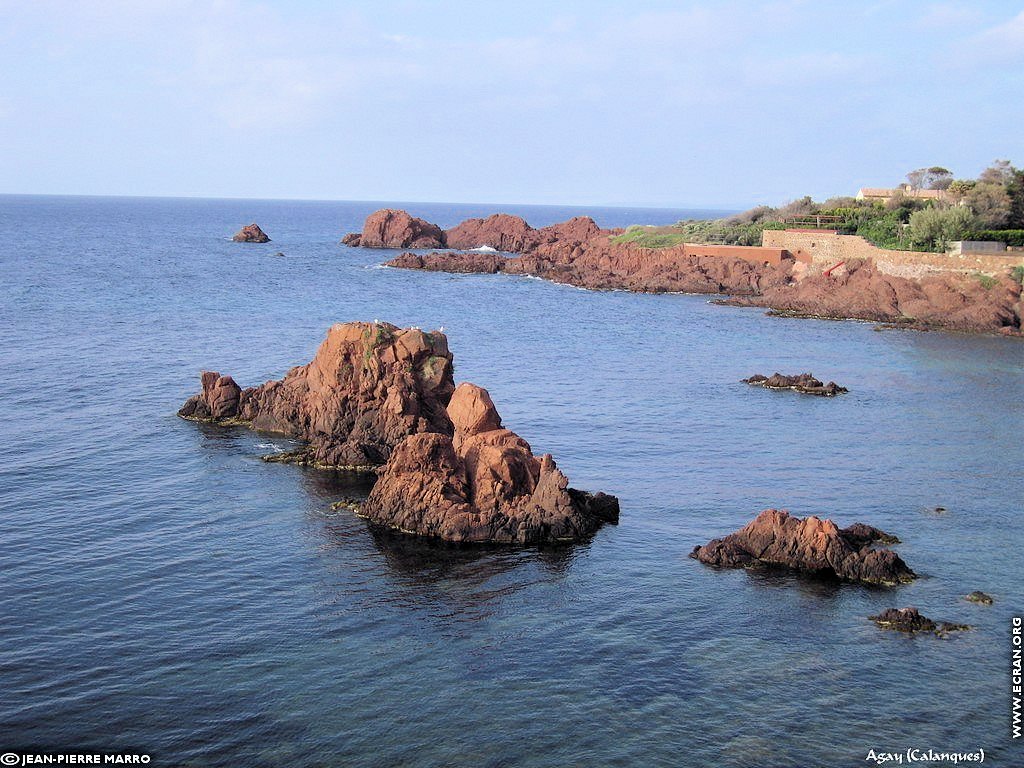 fonds d cran Cote d'Azur Var Agay calanques - de Jean-Pierre Marro