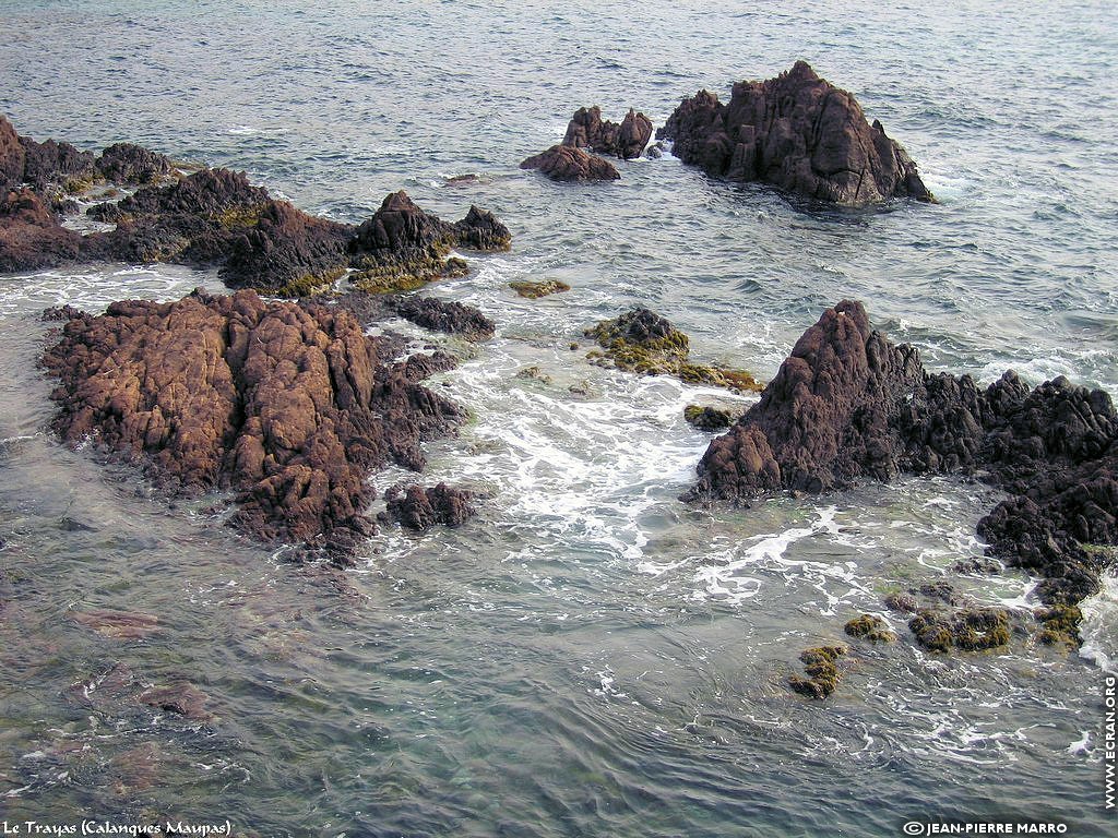 fonds d cran Cote d'Azur Var Le Trayas calanques - de Jean-Pierre Marro