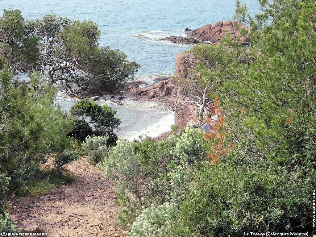 fonds d cran Cote d'Azur Var Le Trayas calanques - de Jean-Pierre Marro