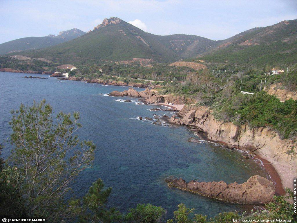 fonds d cran Cote d'Azur Var Le Trayas calanques - de Jean-Pierre Marro