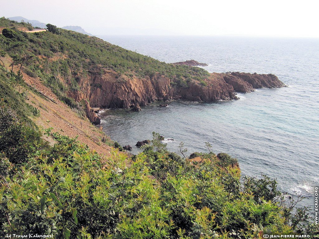 fonds d cran Cote d'Azur Var Le Trayas calanques - de Jean-Pierre Marro