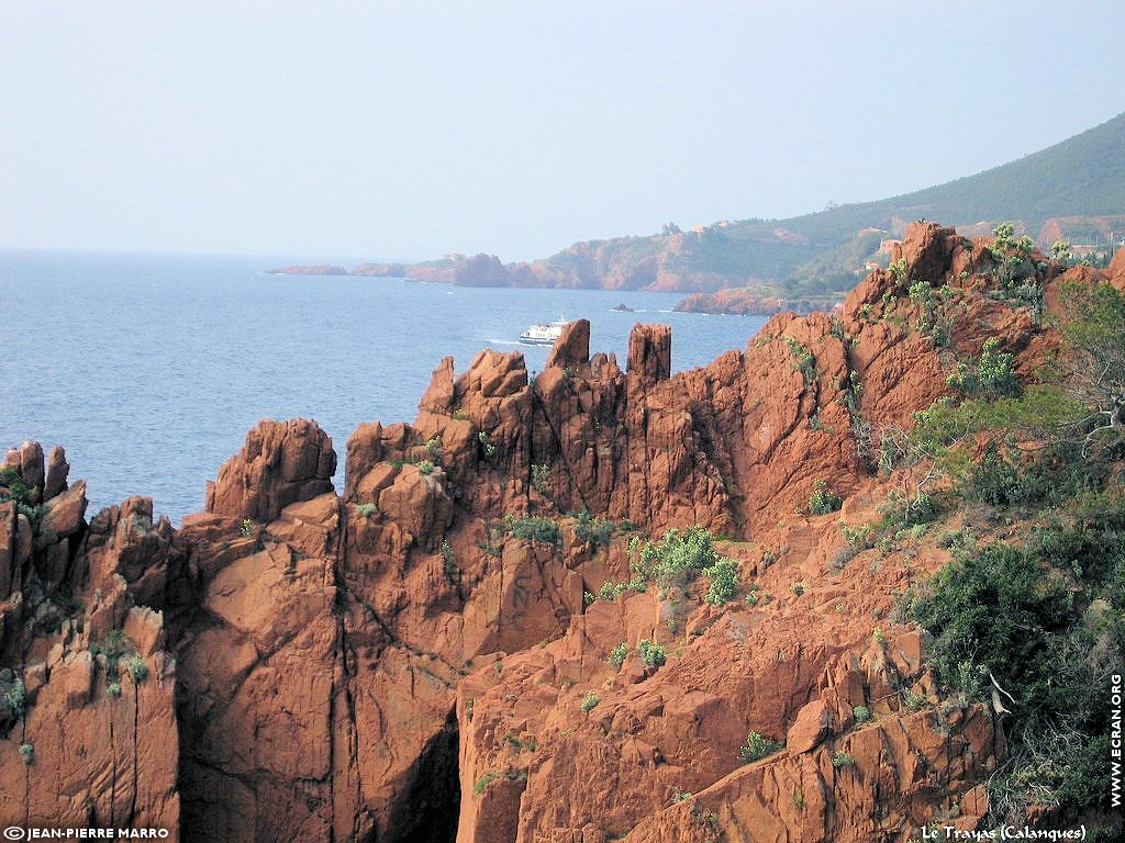 fonds d cran Cote d'Azur Var Le Trayas calanques - de Jean-Pierre Marro