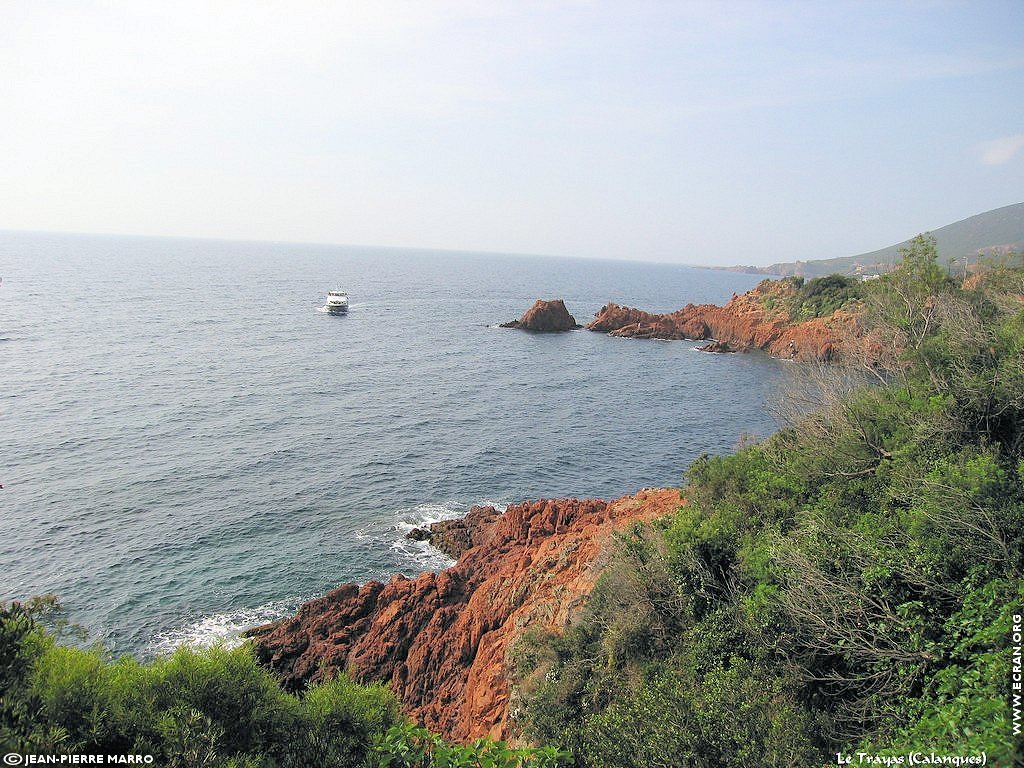 fonds d cran Cote d'Azur Var Le Trayas calanques - de Jean-Pierre Marro