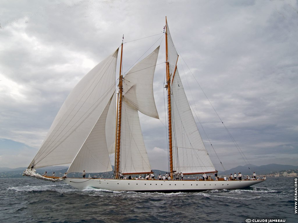 fonds d cran Voiles de Saint-Tropez - de Claude Jambeau