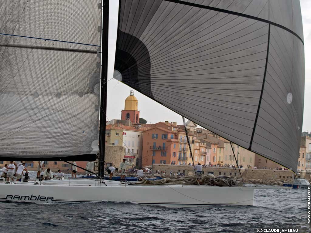 fonds d cran Voiles de Saint-Tropez - de Claude Jambeau