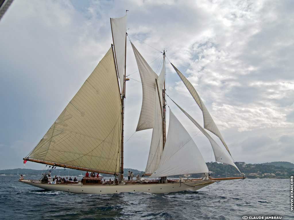 fonds d cran Voiles de Saint Tropez - de Claude Jambeau