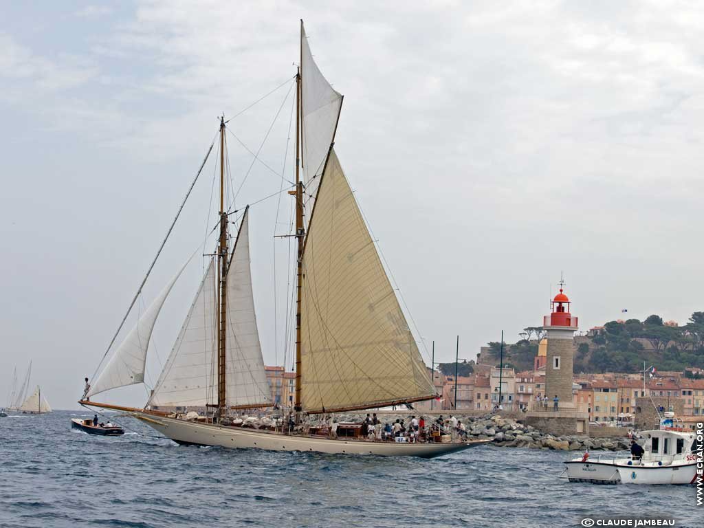 fonds d cran Voiles de Saint Tropez - de Claude Jambeau