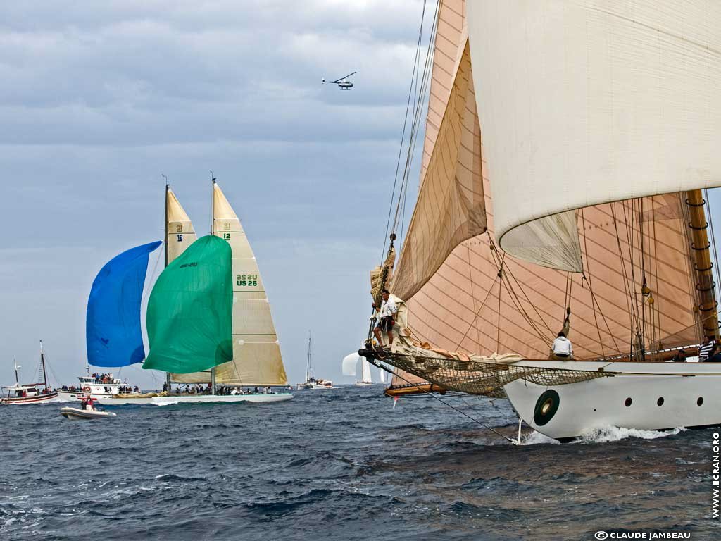 fonds d cran Voiles de Saint Tropez - de Claude Jambeau