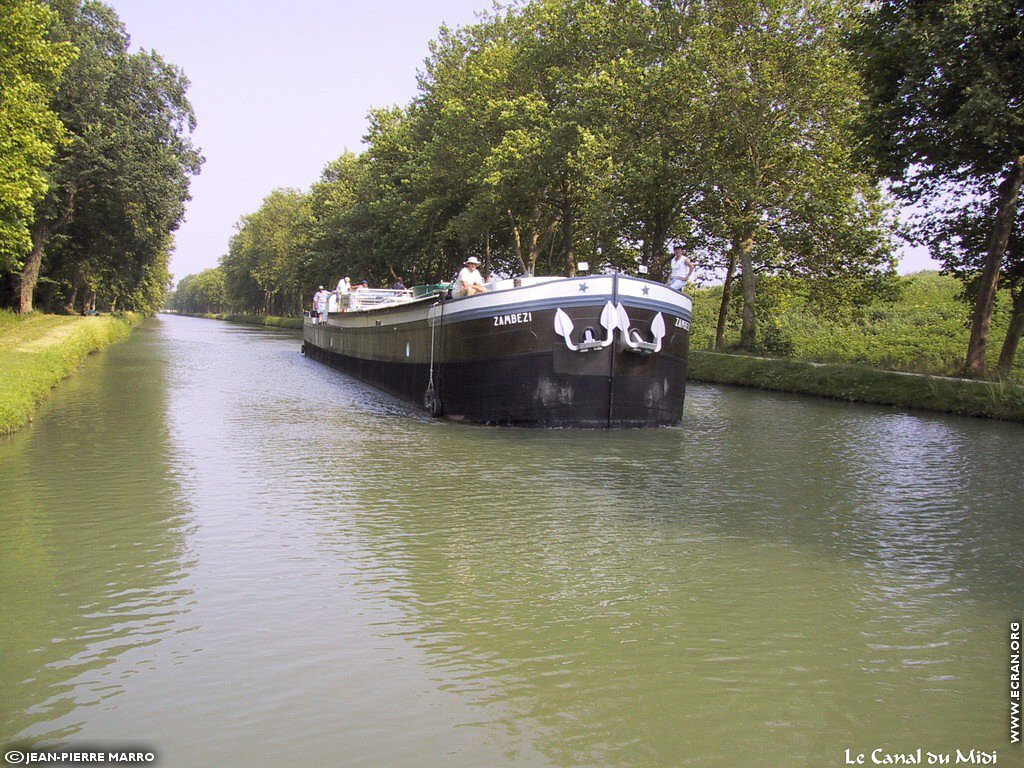 fonds d cran Hrault - Canal du Midi - de Jean-Pierre Marro