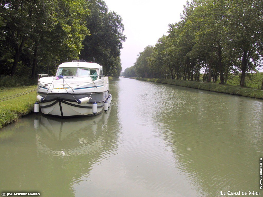 fonds d cran Hrault - Canal du Midi - de Jean-Pierre Marro