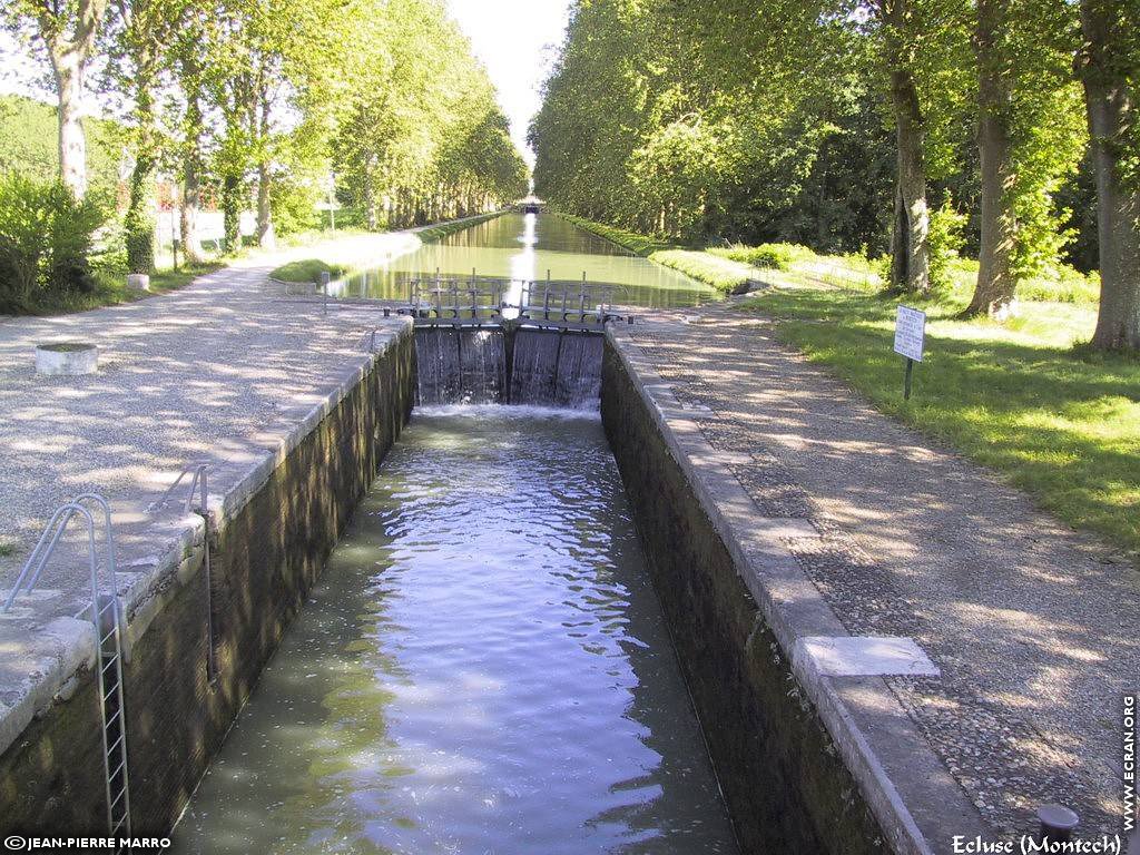 fonds d cran Hrault - Canal du Midi - de Jean-Pierre Marro