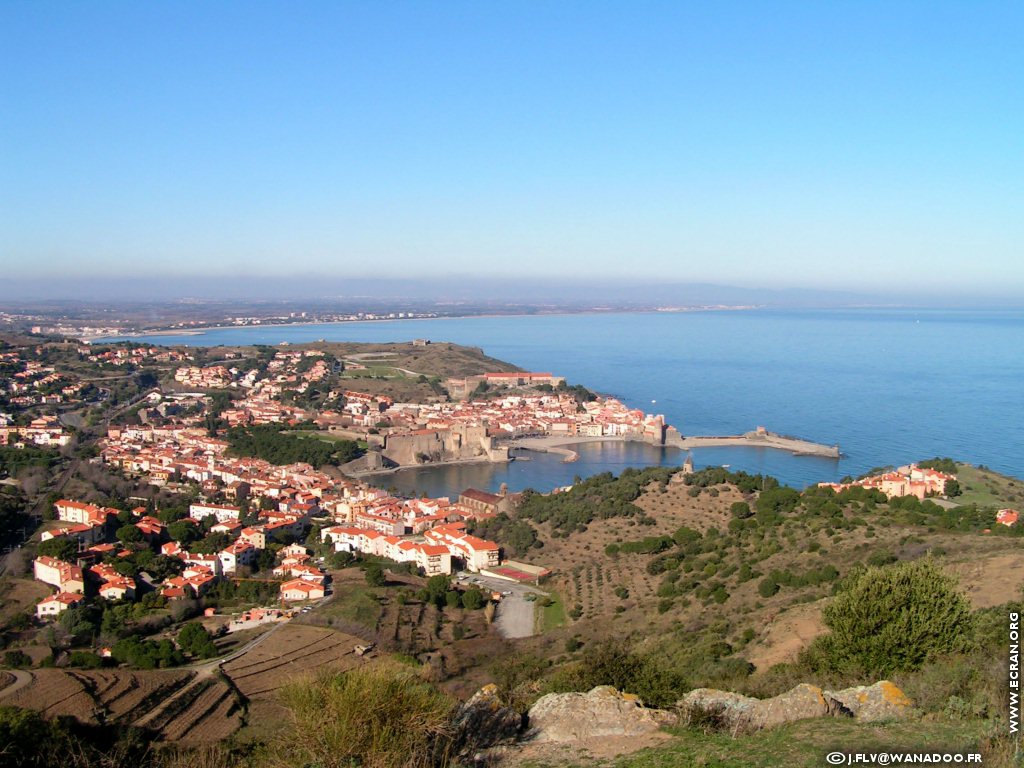 fonds d cran Pyrenees-Orientales-Collioure et  Banyuls - de J FLV