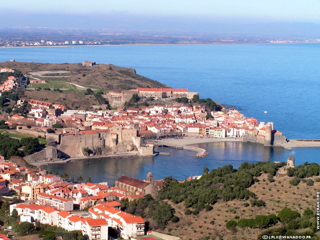 fonds d cran Pyrenees-Orientales-Collioure et  Banyuls - de J FLV