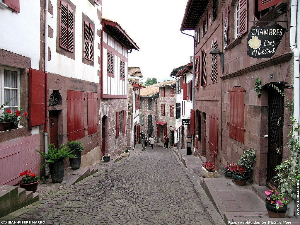 fonds d cran Saint Jean Pied de Port - Pays Basque - de Jean-Pierre Marro