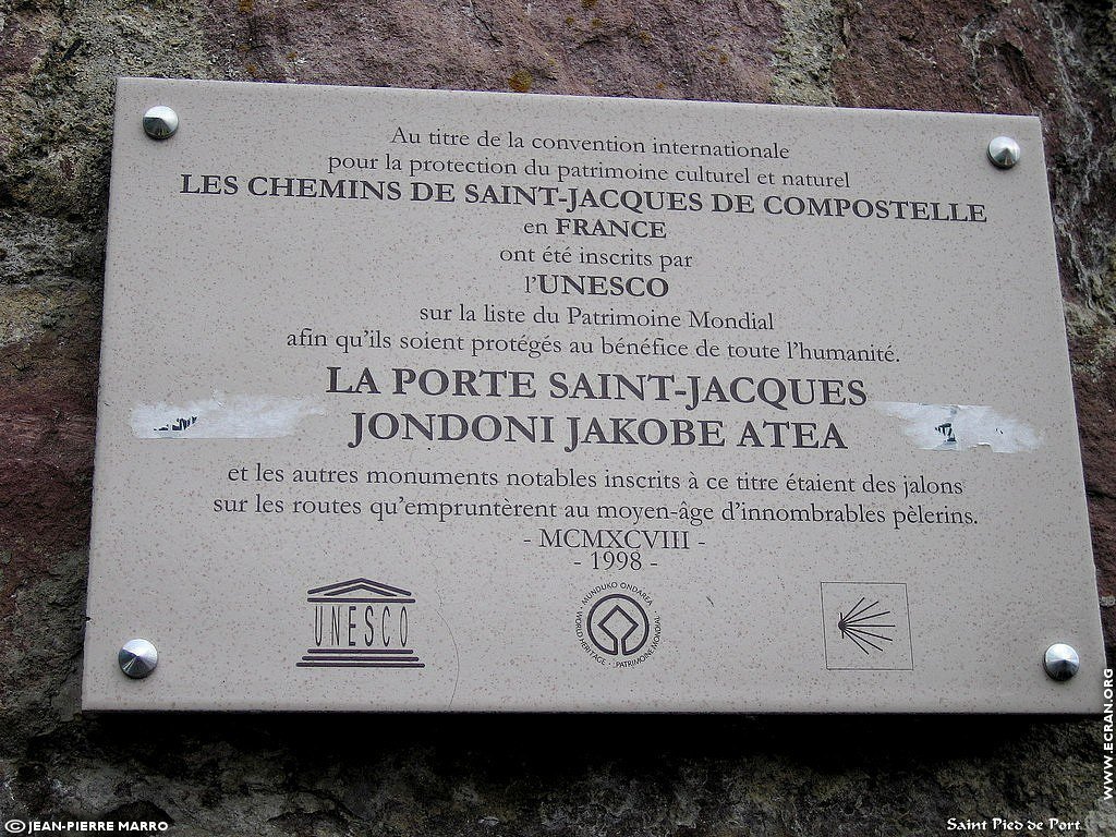 fonds d cran Saint Jean Pied de Port - Pays Basque - de Jean-Pierre Marro
