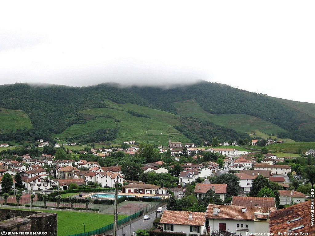 fonds d cran Saint Jean Pied de Port - Pays Basque - de Jean-Pierre Marro