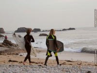 fond d ecran original de Thierry Texier Lafleur - Loire-Atlantique Le Pouliguen - Surf au Pouliguen