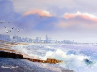 fond d ecran de Peinture - Aquarelles de Christian Zaber - La Normandie en fond d'cran & en couleur - Christian Zaber