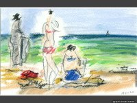 fond d ecran de Jean Michel Guenin - Peintures pastel plages