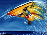 fonds d'cran de Pascal Jean Delorme - Pascal Jean Delorme le peintre de la glisse, surf, jet ski, snowboard, peinture & surf, ocan & fond ecran