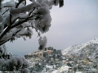 fonds d'cran de Jean-Pierre Marro - Sud Cote d Azur Provence Eze Neige (lieu du mariage Dave Evans U2)