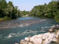 fonds ecran de Denis Fourmi - Pyrenees Atlantiques - berges du gave de PAU