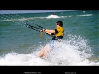 fond d'cran de L. Tresson - Calvados - kite Surf - merville-franceville